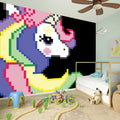 8-Bit Pixel Unicorn Print Wall Sticker