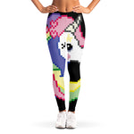 8-Bit Pixel Unicorn Print Women's Leggings