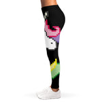 8-Bit Pixel Unicorn Print Women's Leggings