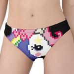 8-Bit Pixel Unicorn Print Women's Panties