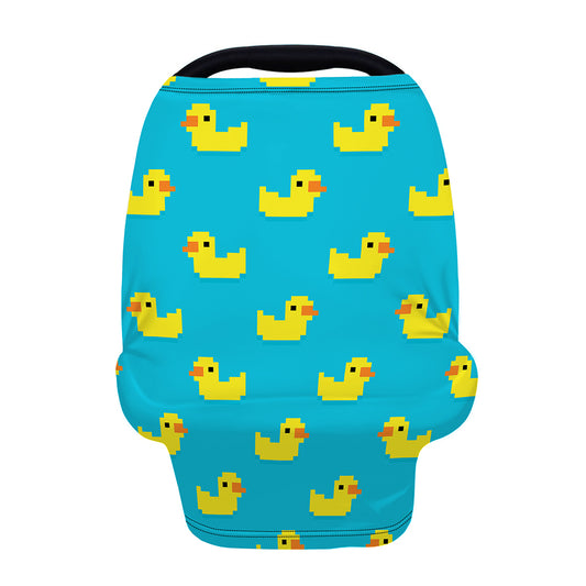 8-Bit Rubber Duck Pattern Print Baby Seat Cover