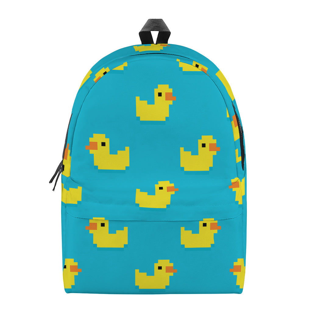 8-Bit Rubber Duck Pattern Print Backpack