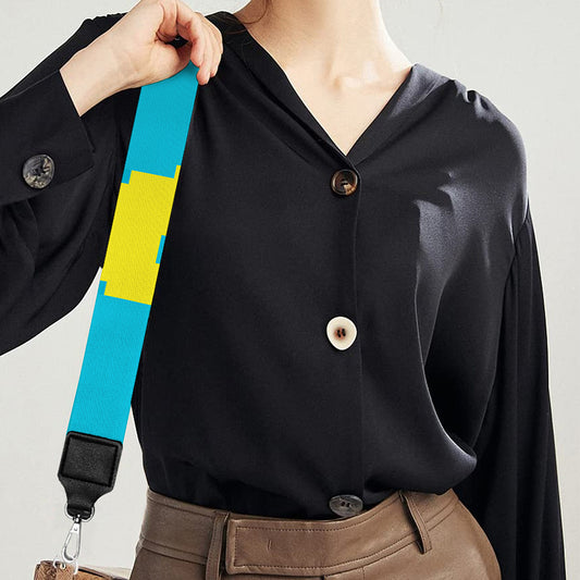 8-Bit Rubber Duck Pattern Print Bag Strap