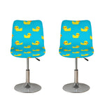 8-Bit Rubber Duck Pattern Print Bar Stool Covers