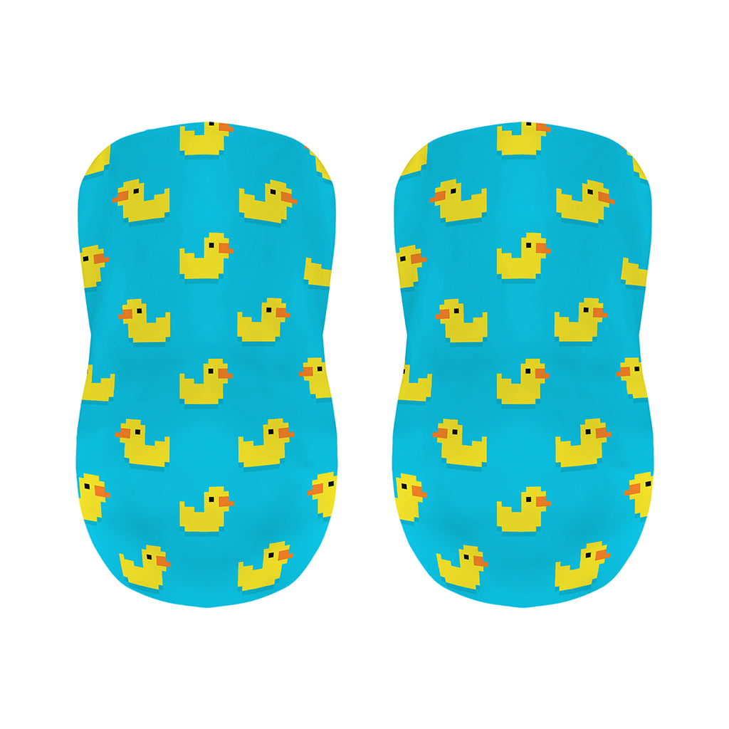 8-Bit Rubber Duck Pattern Print Bar Stool Covers