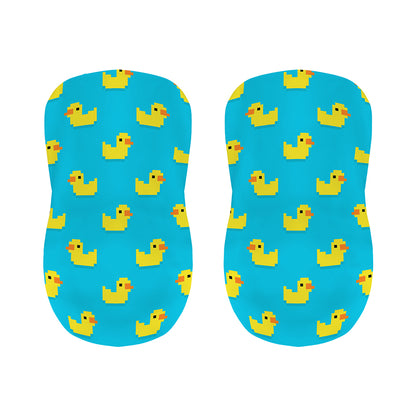 8-Bit Rubber Duck Pattern Print Bar Stool Covers