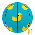 8-Bit Rubber Duck Pattern Print Basketball