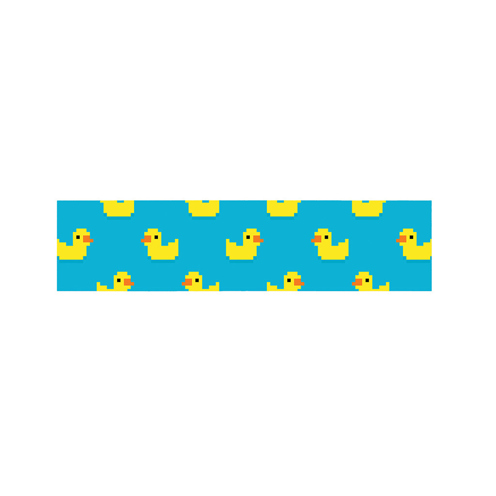 8-Bit Rubber Duck Pattern Print Bed Runner