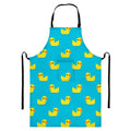 8-Bit Rubber Duck Pattern Print Bib Apron With Pocket