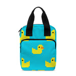 8-Bit Rubber Duck Pattern Print Bible Tote Bag