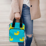 8-Bit Rubber Duck Pattern Print Bible Tote Bag