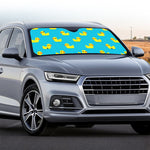 8-Bit Rubber Duck Pattern Print Car Windshield Sun Shade