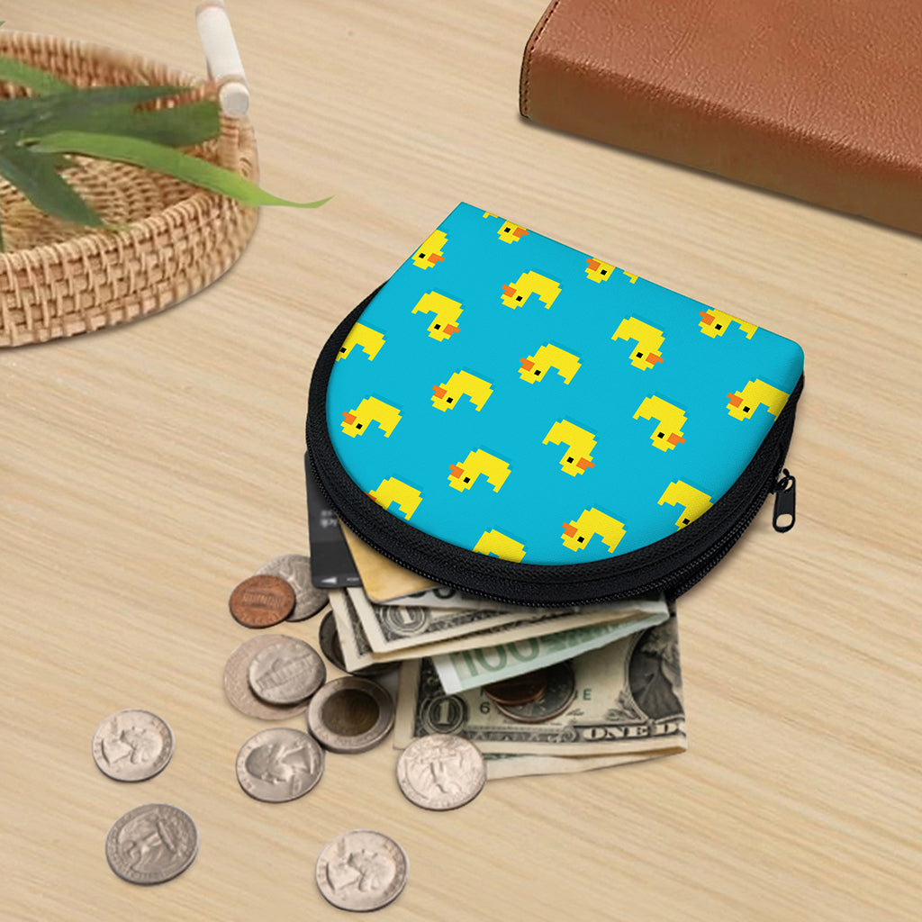 8-Bit Rubber Duck Pattern Print Coin Purse