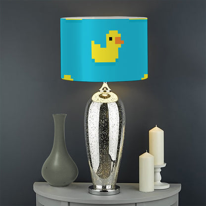 8-Bit Rubber Duck Pattern Print Drum Lamp Shade