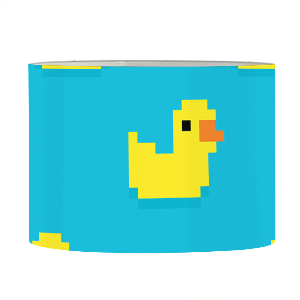 8-Bit Rubber Duck Pattern Print Drum Lamp Shade