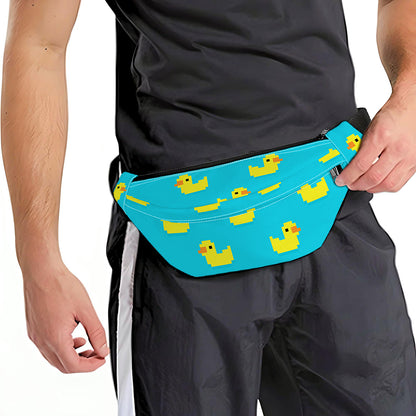 8-Bit Rubber Duck Pattern Print Fanny Pack