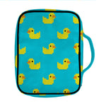 8-Bit Rubber Duck Pattern Print Front Pocket Bible Bag