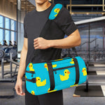 8-Bit Rubber Duck Pattern Print Gym Bag