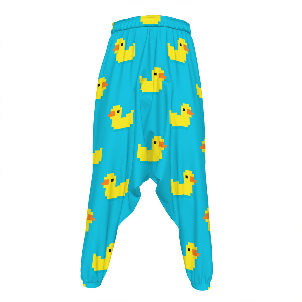 8-Bit Rubber Duck Pattern Print Hammer Pants