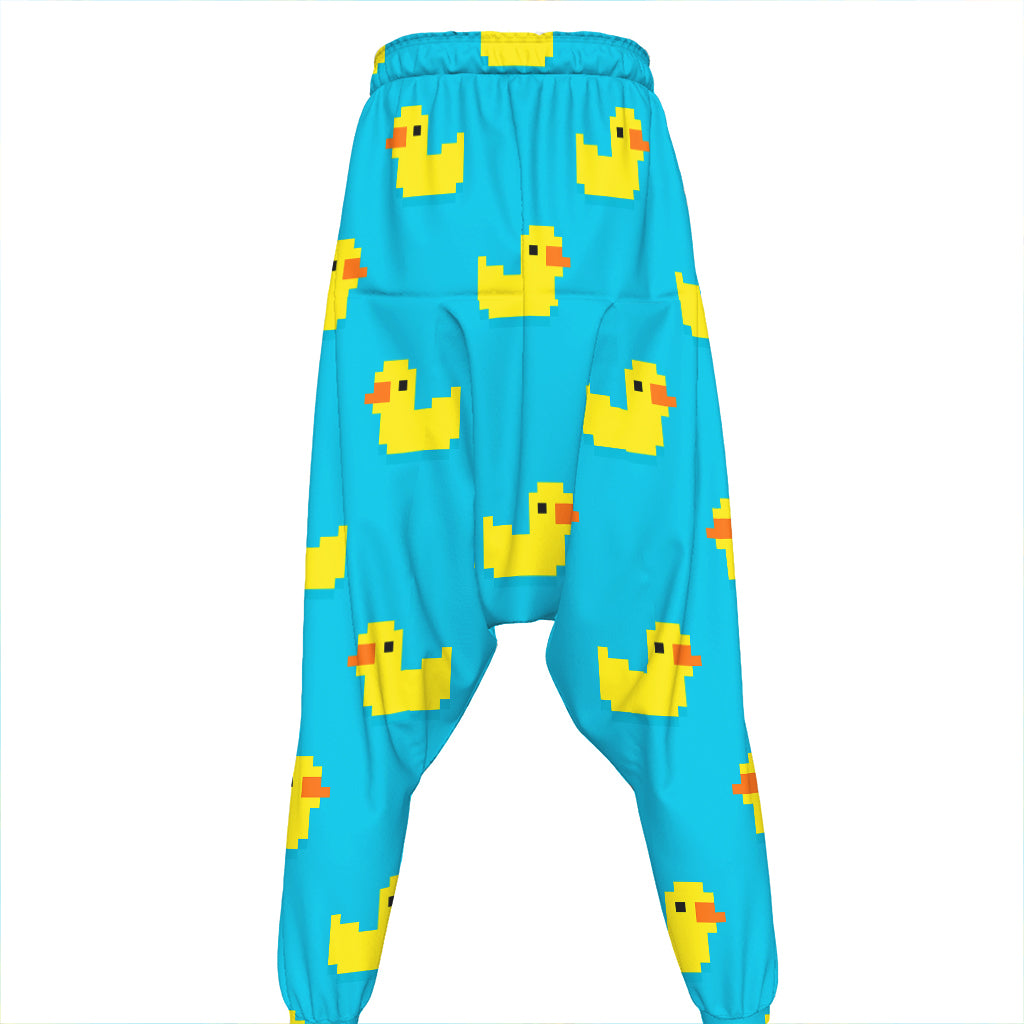 8-Bit Rubber Duck Pattern Print Hammer Pants