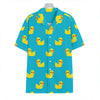 8-Bit Rubber Duck Pattern Print Hawaiian Shirt