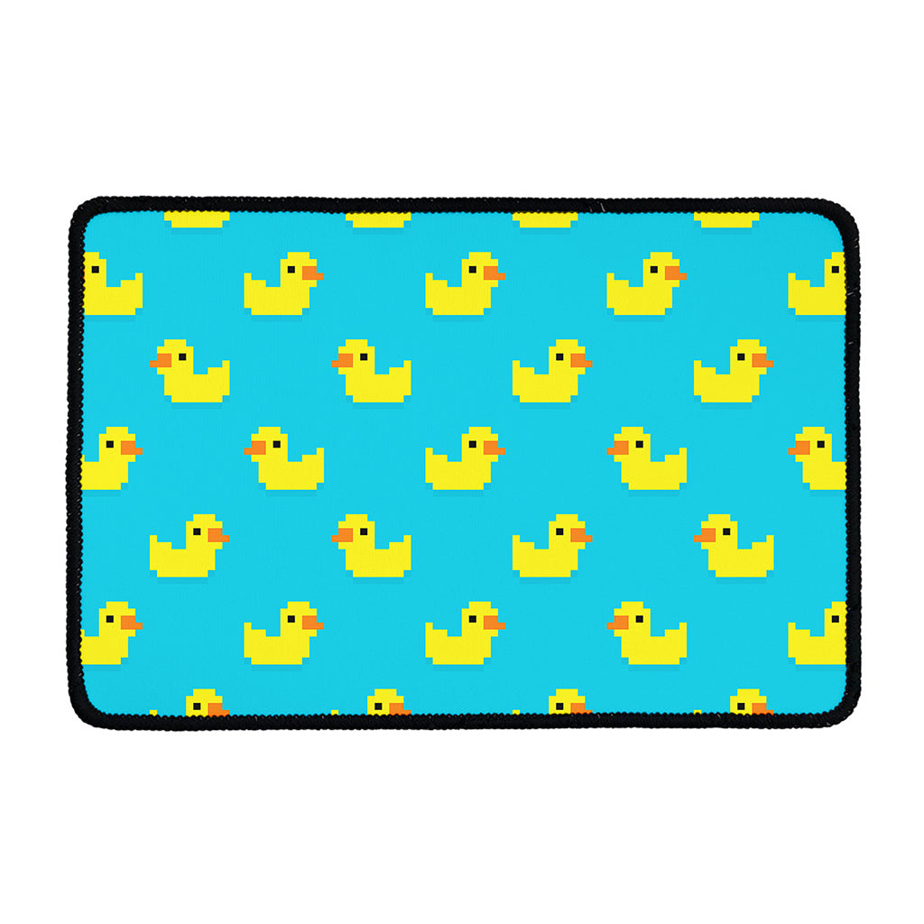 8-Bit Rubber Duck Pattern Print Kitchen Mat