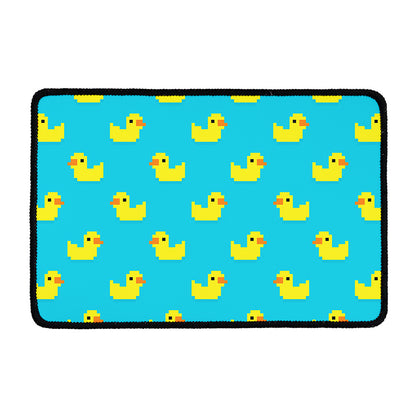 8-Bit Rubber Duck Pattern Print Kitchen Mat