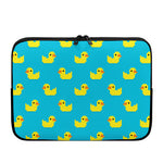 8-Bit Rubber Duck Pattern Print Laptop Sleeve