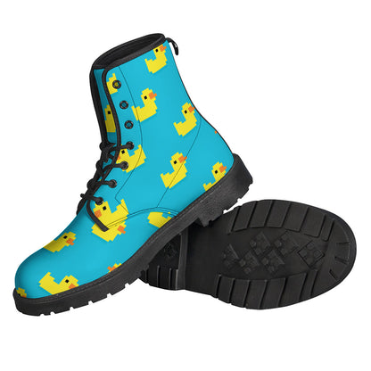 8-Bit Rubber Duck Pattern Print Backpack