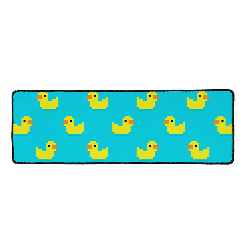8-Bit Rubber Duck Pattern Print Long Kitchen Mat