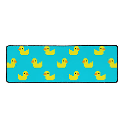 8-Bit Rubber Duck Pattern Print Long Kitchen Mat