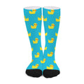 8-Bit Rubber Duck Pattern Print Long Socks