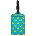8-Bit Rubber Duck Pattern Print Luggage Tag