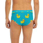8-Bit Rubber Duck Pattern Print Men's Briefs
