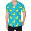 8-Bit Rubber Duck Pattern Print Men's Shirt