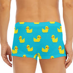 8-Bit Rubber Duck Pattern Print Men's Short Boxer Briefs