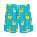 8-Bit Rubber Duck Pattern Print Men's Athletic Shorts