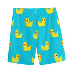 8-Bit Rubber Duck Pattern Print Men's Sports Shorts