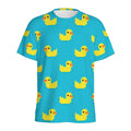 8-Bit Rubber Duck Pattern Print Men's Athletic T-Shirt