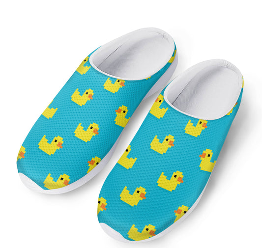 8-Bit Rubber Duck Pattern Print Mesh Casual Shoes