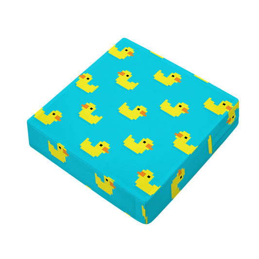 8-Bit Rubber Duck Pattern Print Outdoor Seat Cushion Cover