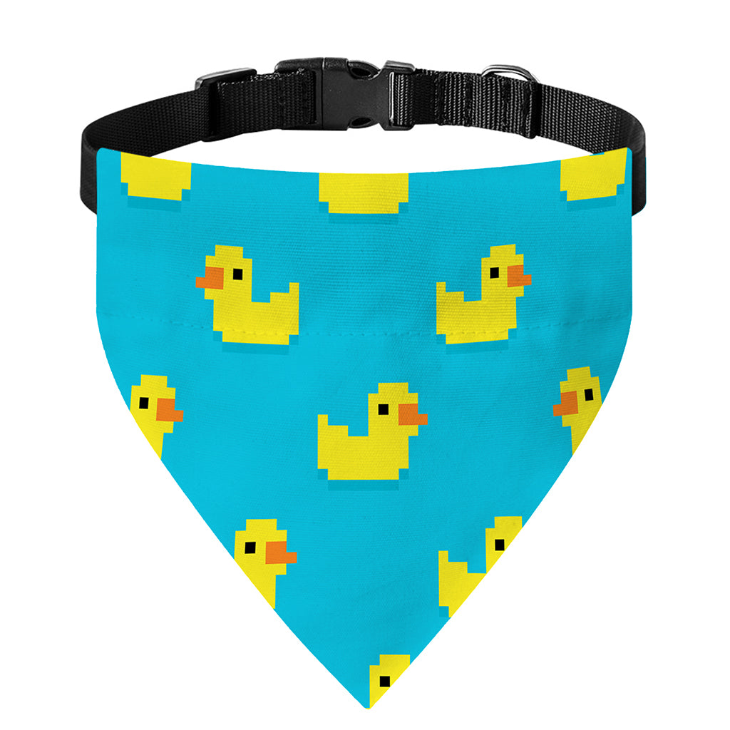 8-Bit Rubber Duck Pattern Print Over The Collar Dog Bandana