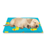8-Bit Rubber Duck Pattern Print Pet Cooling Mat Cover