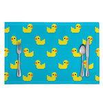 8-Bit Rubber Duck Pattern Print Placemat