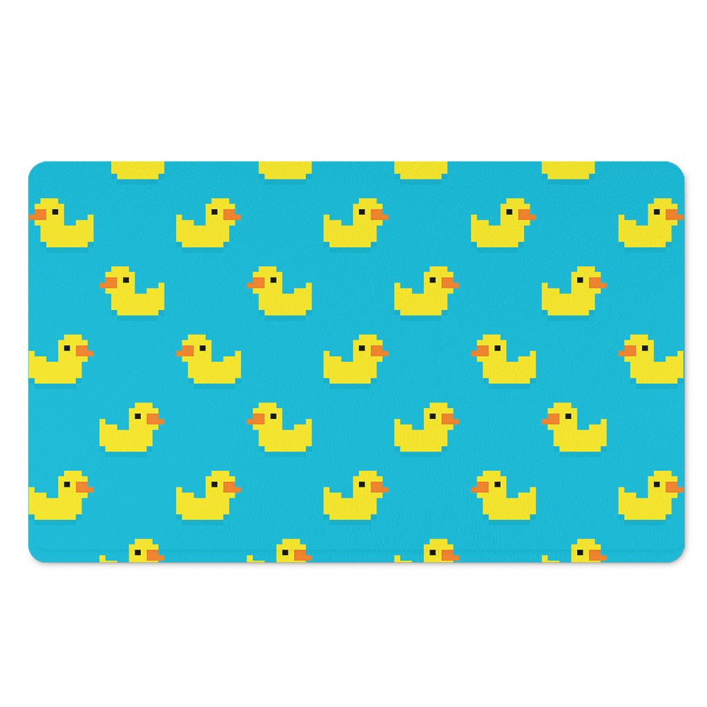 8-Bit Rubber Duck Pattern Print Polyester Doormat