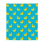 8-Bit Rubber Duck Pattern Print Polyester Shower Curtain