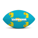 8-Bit Rubber Duck Pattern Print Rugby Ball