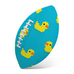 8-Bit Rubber Duck Pattern Print Rugby Ball