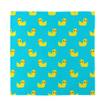 8-Bit Rubber Duck Pattern Print Silk Bandana