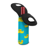 8-Bit Rubber Duck Pattern Print Single Neoprene Wine Tote